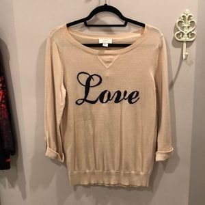 NWOT LOFT Love Sweater 💓